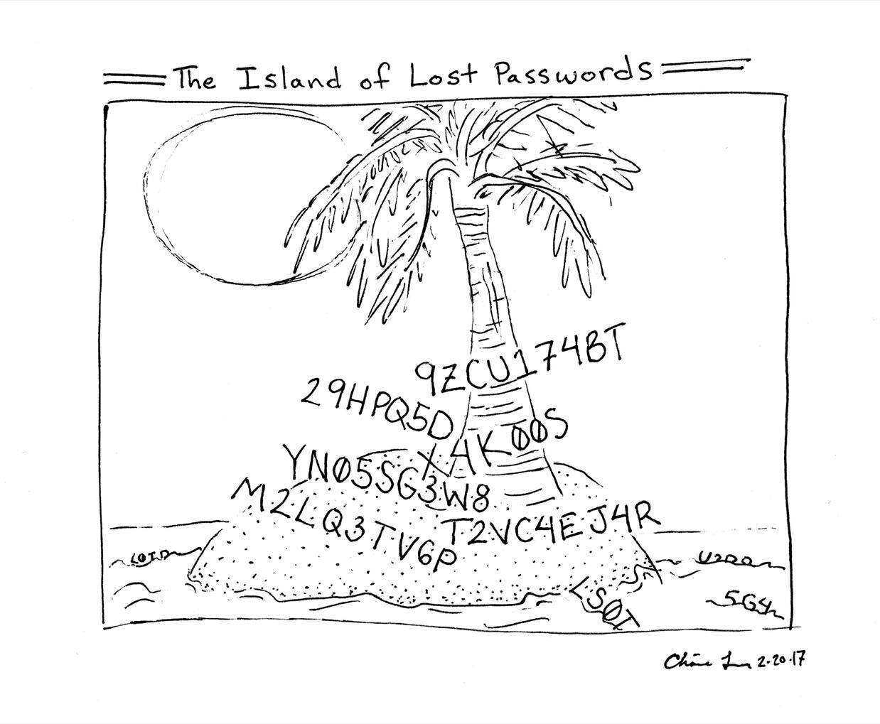 The Island of Lost Passwords